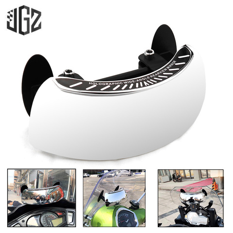 Motorcycle Universal Windscreen Rear View Mirrors 180 Degree Wide Angle HD Convex Mirror for Honda Yamaha Kawasaki Vespa Piaggio ► Photo 1/6