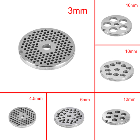 Type 8 Plate Meat Grinder Disc 3/4.5/6/10/12/16mm Stainless Steel Grinder Disc Machinery Parts ► Photo 1/6