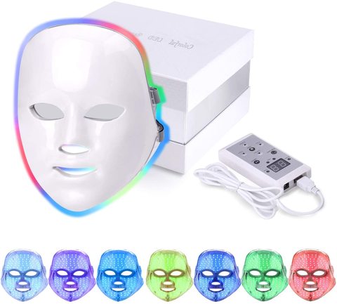 BTgirl LED Therapy Facial Mask 7 Colors Photon Facial Machine For Wrinkle Acne Removal Skin Rejuvenation Spot Cleaner Device ► Photo 1/6
