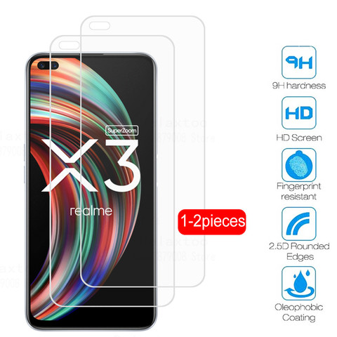 1-2pcs protector Realme X3 SuperZoom Smartphone glass screen protector or OPPO Realme X3 X 3 Super Zoom safety glass films ► Photo 1/6