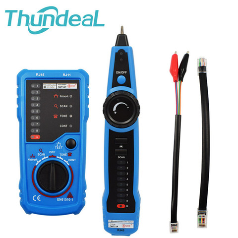 LAN Tester LAN Network Cable Cat5 Cat6 RJ11 RJ45 Detector Telephone Wire Tracer Cable Tracker Toner Ethernet Line Finder ► Photo 1/6
