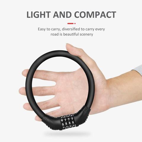 Digit Bicycle Chain Lock Anti-theft Anti-Cutting Alloy Steel  Motorcycle Cycle Bike Cable Code Password Lock ► Photo 1/6