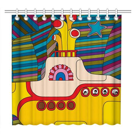 Beetle Rock Cartoon Pattern Bathroom Shower Curtain ► Photo 1/3