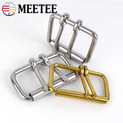 1PC ID52/60/102mm Stainless Steel Double Needle Belt Buckle Anti-allergy Metal Pin Buckle Head DIY Belt Bag Hardware Accessories ► Photo 1/6