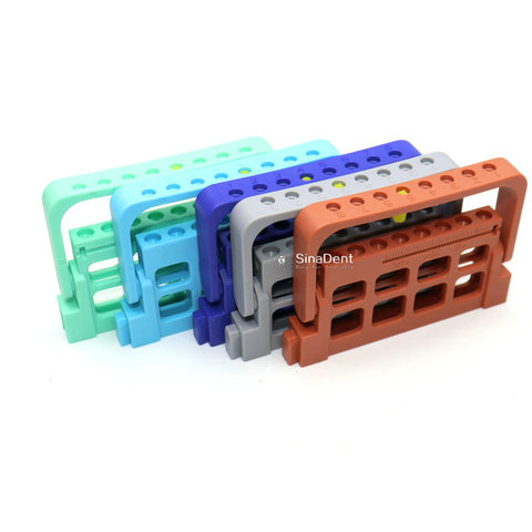 Dental Endo Files Holder 8 Holes with Record 5 Colos Endo Stand Endo Tray for Endodontic Files Organizer Endo Box ► Photo 1/6