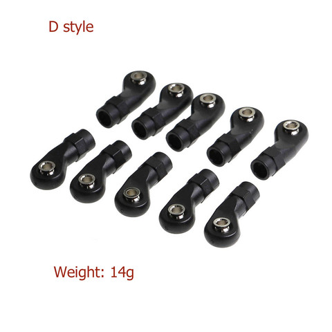 10PCS Universal M4 Link Tie Rod Ends Ball Head for 1/10 1/8 SCX10 TRX4 RC Climbing Model Car Accessories ► Photo 1/6