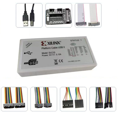 Xilinx Platform Cable USB Download Cable Jtag Programmer for FPGA CPLD The new upgraded DLC10 version ► Photo 1/2