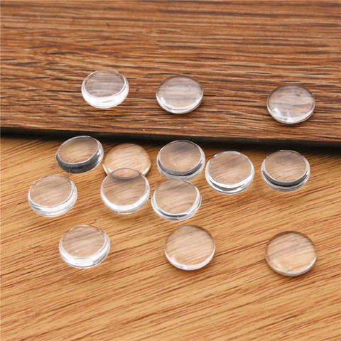 50pcs/lot 10MM Round Flat Back Clear Glass Cabochon, High Quality, Lose Money Promotion!!!(Z2-02) ► Photo 1/1