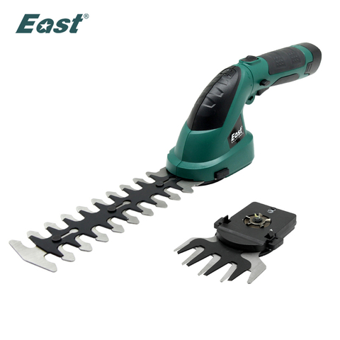 East 7.2V Li-ion Cordless Grass Trimmer Electric Hedge Trimmer 2 in 1 Lawn Mower Garden Pruning Shears ET1511C ► Photo 1/6