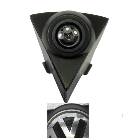 CCD Car Front View vehicle Brand Mark Logo Camera for VW Passat Golf Polo Tiguan Jetta Bora Touareg front logo Camera ► Photo 1/6