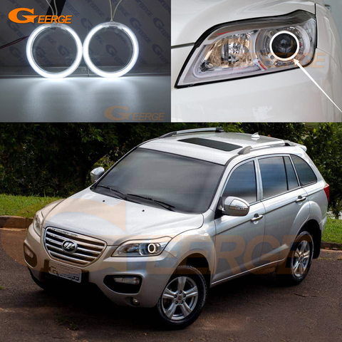 For Lifan X60 2011 2012 2013 2014 2015 Excellent Ultra bright headlight CCFL angel eyes Halo Ring ► Photo 1/6