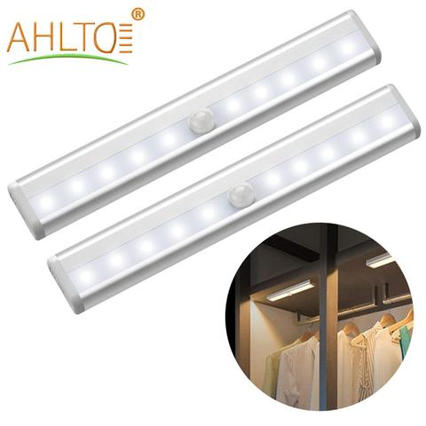 1PCS Night Lamp Human Sensor Potable Closet Light Battery Powered Wireless Cabinet IR Infrared Motion Detector Window Wall Bulbs ► Photo 1/1