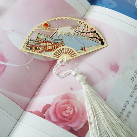 Metal Bookmark Creative Animal Plant Collection Bookmarks Teacher Gift Bookmarks for Books Color Tassel Student Stationery Anime ► Photo 1/6