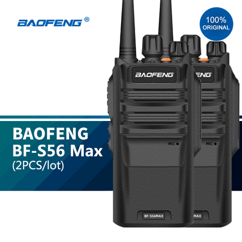 2pc Walkie Talkie Long Range 10KM BF S56 Max IP67 Waterproof High Power 10W рация Transceiver Portable Baofeng Ham Radio New ► Photo 1/6