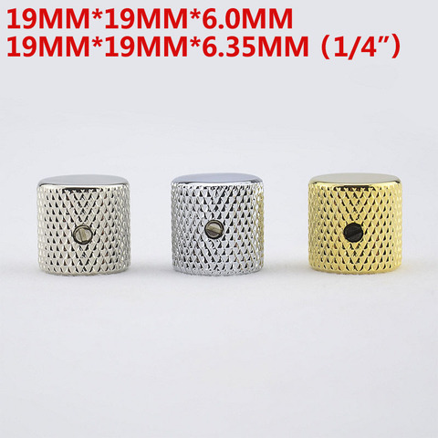 1 Piece GuitarFamily  Flat Top  Metal Knob For Electric Guitar Bass  19MM*19MM*6.0MM ( #0672 ) MADE IN KOREA ► Photo 1/4