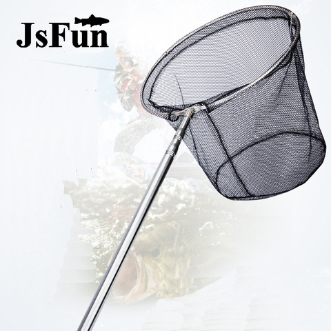 Collapsible Fishing Nets Stainless Steel Fishing Tools Small Mesh Foldable Landing Net Pole Casting Network Trap FO378 ► Photo 1/6