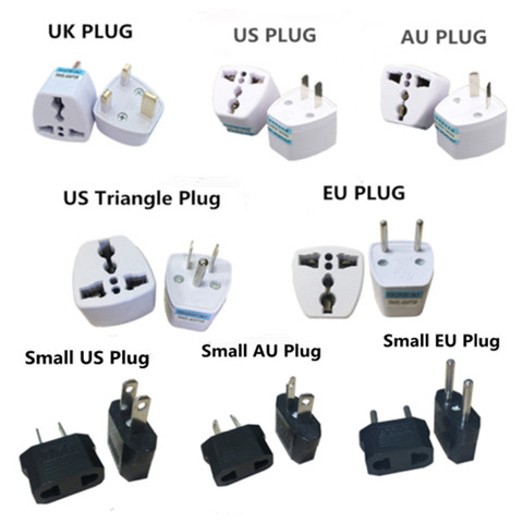 1pcs High Quality Prtical Universal EU UK AU to US USA Power Adapter Travel Plug Converter 2 Flat Pin ► Photo 1/4