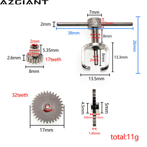 small Metal gear puller extractor for easy removal motor pinion ► Photo 1/6