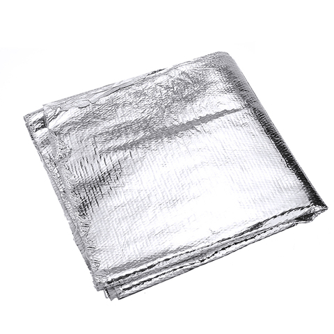 100cm*50cm Aluminium Foil Motor Exhaust Wrap Pipe Refit Thermal Insulation Band Exhaust Heat Wrap Heat Resistant Shield ► Photo 1/6