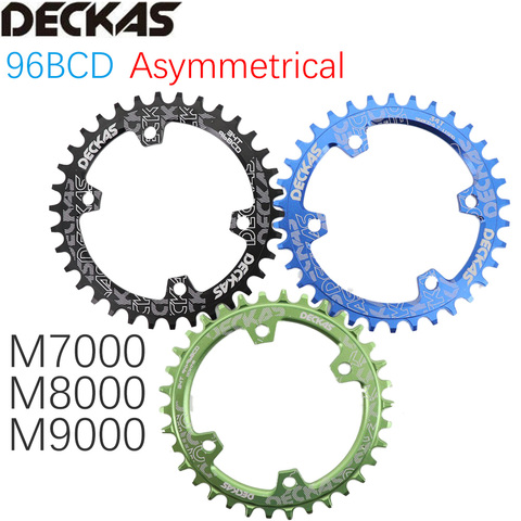 Deckas Round Chainring 32 34 36 38 T M8000 M7000 M9000  MTB Mountain Bike Bicycle ChainWheel Tooth Plate 96 BCD 96bcd M700 ► Photo 1/6