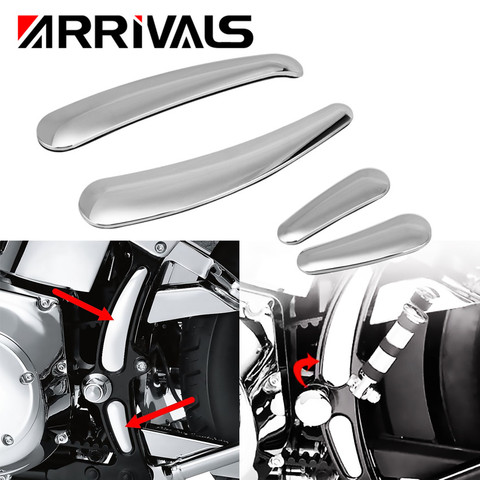 Chrome Motorcycle Cerved Swingarm Frame Insert Set For Harley Softail Models 2008 2009 2010 2011 2012 2013 2014 2015 2016 2017 ► Photo 1/6