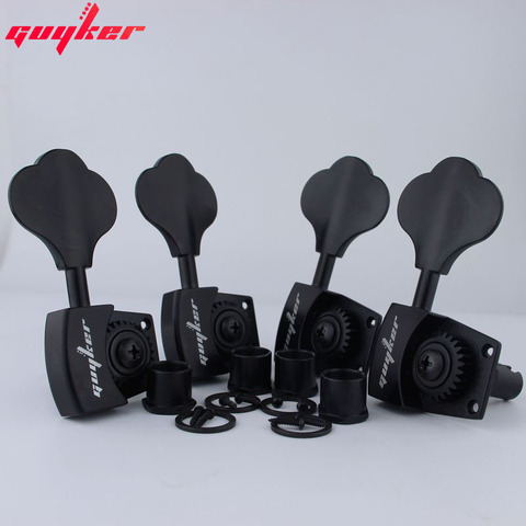 GUYKER High Grade Open Gear Bass Tuners Tuning Keys Black ► Photo 1/3