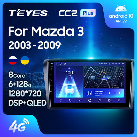 TEYES CC2 For Mazda 3 1 2 BK 2003-2009 2008-2013 Car Radio Multimedia Video Player Navigation GPS Android 8.1 No 2din 2 din dvd ► Photo 1/6