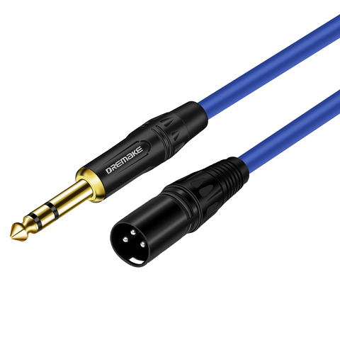 TRS 6.35mm (1/4 Inch) to 3 Pin XLR Balanced Cable, 1/4 Inch Male to Male TRS Cable Cord for Mic, Platform, DJ Pro and More ► Photo 1/5