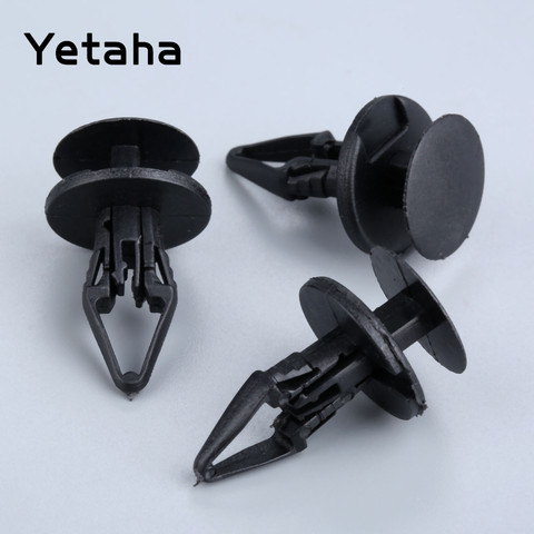 Yetaha 50pcs Universal Car Fender Fastener Push Type Rivet Fixed Clamp Plastic Retaining Clips For Ford Buick Chevrolet ► Photo 1/6