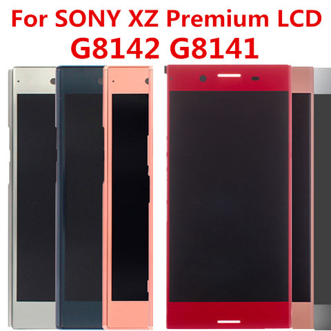 For SONY Xperia XZ Premium Display Touch Screen Digitizer Assembly XZP G8142 G8141 LCD with Frame 5.5 inch LCD ► Photo 1/6