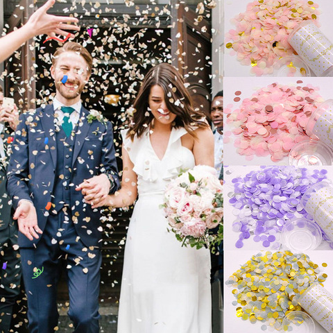 1 Set Rich colors Push Pop Confetti Poppers Cannons for Baby Shower Event Party Supplies Wedding Birthday Party Decoration ► Photo 1/5