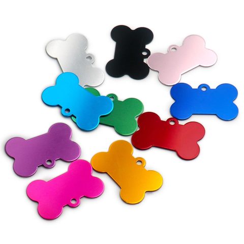 Wholesale 20 pcs Dog ID Tag Pet Bone Tags Nameplate Personalized Dog Puppy Tags Customized Dog Pet Name Phone Address No. Tag ► Photo 1/6