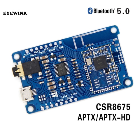 CSR8675 Bluetooth V5.0 Decoder Board PCM5102A Low Power APTX/APTXLL/APTXHD Lossless I2S ► Photo 1/3