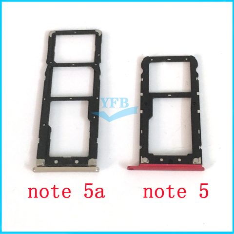 SIM Card Tray Socket Slot Holder For Xiaomi Redmi Note 5 5A Sim Cards Adapters Replacement Parts ► Photo 1/3
