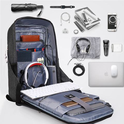 Tigernu Hard Shell Men Anti Theft shockproof 15.6inch Laptop USB Recharging Backpacks Travel Male Mochilas Schoolbag for Boys ► Photo 1/6