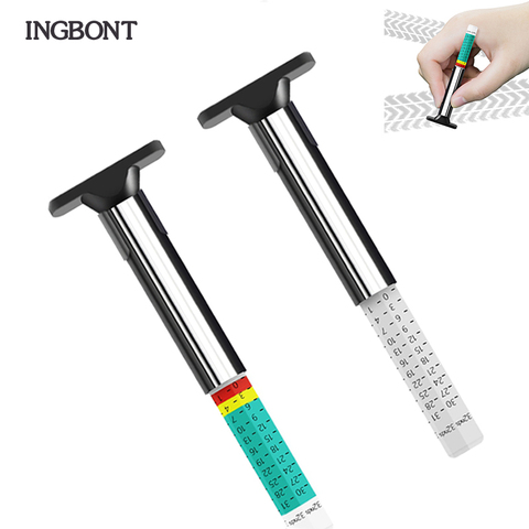 INGBONT 25MM Measuring Pen Color Coded Digital Car Tyre Tire Tread Auto Depth Thickness Gauge Meter Caliper Monitoring Tool ► Photo 1/6