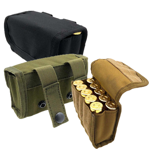 Tactical 10 Round Shot Shotshell Reload Holder Molle Pouch 12 Gauge 20G Magazine Pouch Ammo Round Cartridge Holder Hunting Gear ► Photo 1/6