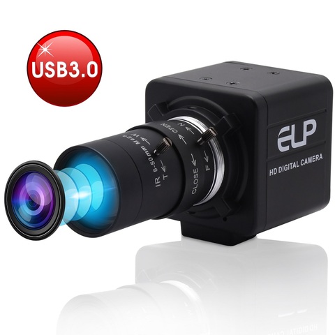 ELP Sony IMX291 USB 3.0 Webcam MJPEG 50fps 2MP High Speed  PC Computer 1080P USB Camera with Manual Zoom Varifocal CS  Lens ► Photo 1/6