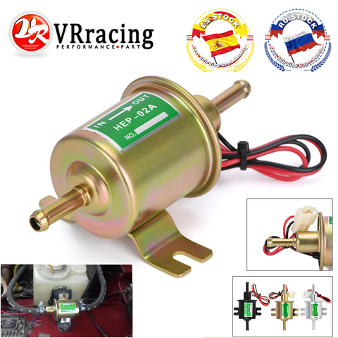 3 Colors Universal 12V Electric Fuel Pump Low Pressure Bolt Fixing Wire Diesel Petrol HEP-02A For Car Carburetor Motorcycle ATV ► Photo 1/6