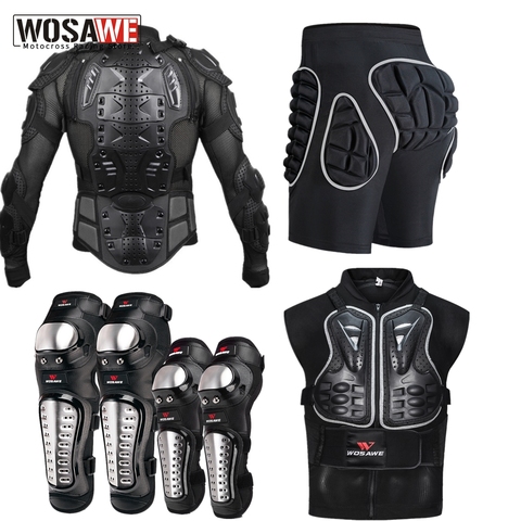WOSAWE Motorcycle Jacket Chest Armor Back Support Motocross Protector Racing Motocross Protection Gear Motorcycle Turtle ► Photo 1/6