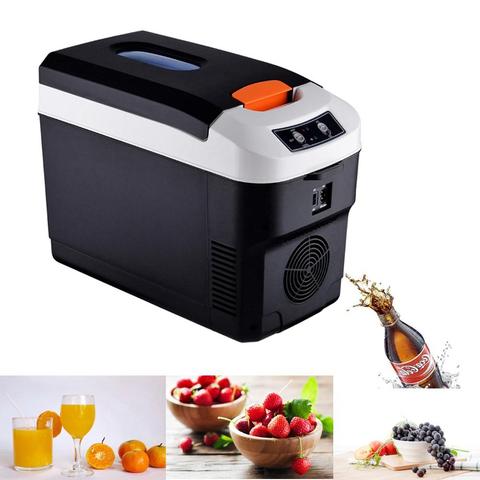 10L Small Refrigerator 12V 24VCar Home Dual-use Refrigerator Outdoor Camping Refrigerator Portable Cooler Skin Care Fridge ► Photo 1/6