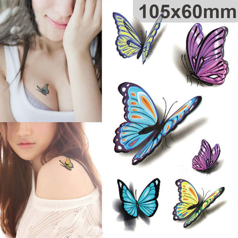 Hot Sale Wrist  Tattoo Stickers Temporary Body Art Waterproof Small Owl Butterfly Birds Fly Tattoo Pattern Tattoos Sticker ► Photo 1/6