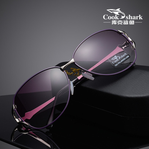 Cook shark new 2022 sunglasses ladies polarized sunglasses tide ultra light driver driving glasses classic ► Photo 1/6