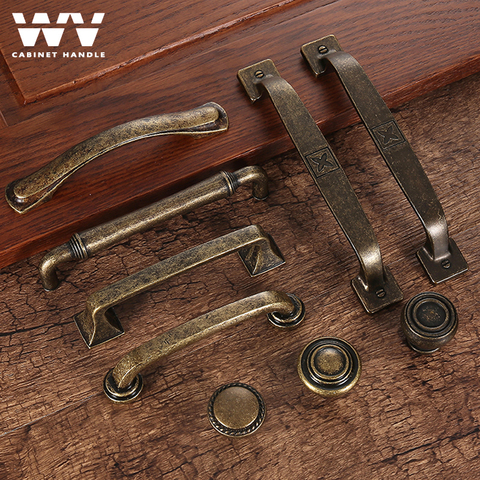 WV American Antique Caninet Handleds Cabinet Pulls Shoe Cabinet Vintage Wardrobe Door Knobs 128MM Modern Single Hole Pulls 675 ► Photo 1/6