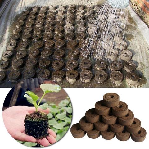 1/5/10pcs 30mm Jiffy Peat Pellets Grain Starting Plugs Pallet Nutrient Soil Block POE ► Photo 1/6