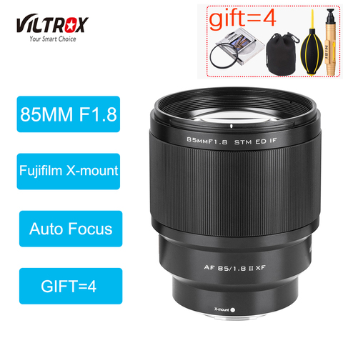 VILTROX 85mm F1.8 Mark II STM AF Fixed focus Lens X mount Auto Focus Portrait Prime Lens for Fujifilm Fuji FX-mount Camera X-T20 ► Photo 1/6