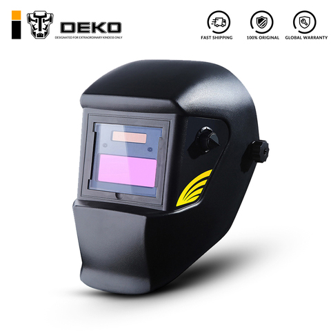 DEKO Basal Black Solar Auto Darkening  MIG MMA Electric Welding Mask/Helmet/Welding Lens for Welding Machine or Plasma Cutter ► Photo 1/6