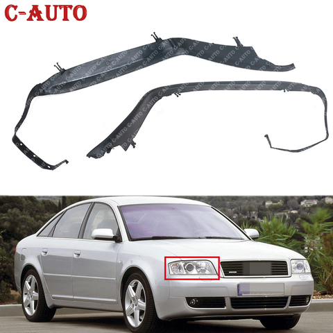 Car Headlight seal strip waterproof accessories under the headlights plastic For Audi A6 C5 1998-2002 4B0941191 4B0941192 ► Photo 1/6