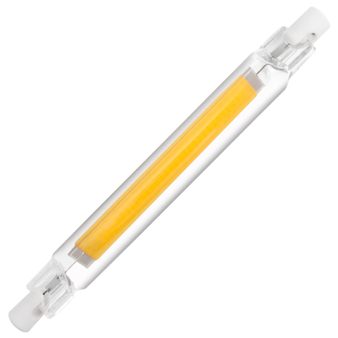 R7S COB Mini Glass Tube LED 15W 30W 40W 50W Replace Halogen Lamp 220V-240V R7S 78mm 118mm Powerful Led Spot Light Bulb ► Photo 1/6