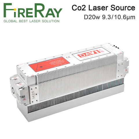 FireRay DAVI CO2 RF Laser Module 20W 9.3um 10.6um Laser Source Metal Co2 Laser Tube for CO2 Laser Engraving Marking Machine ► Photo 1/6